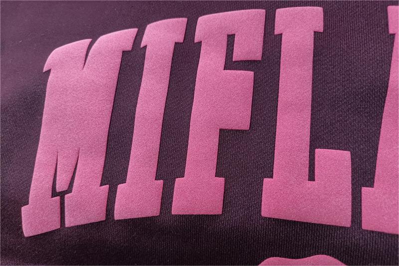 Suede puff printing