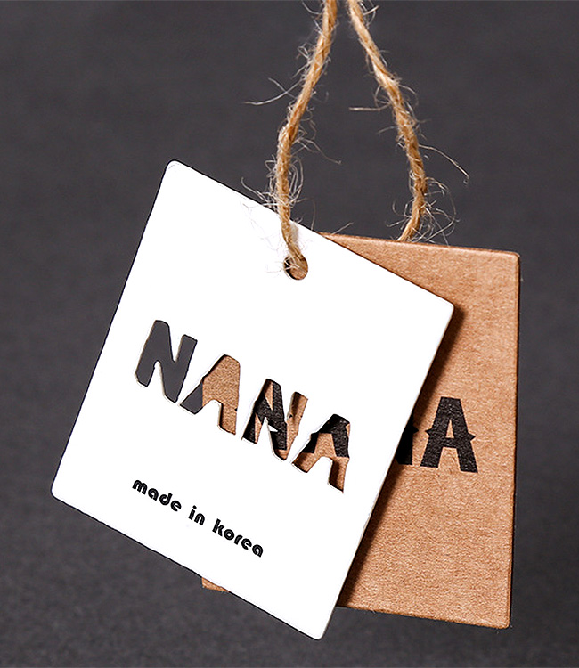 clothing hang tag design