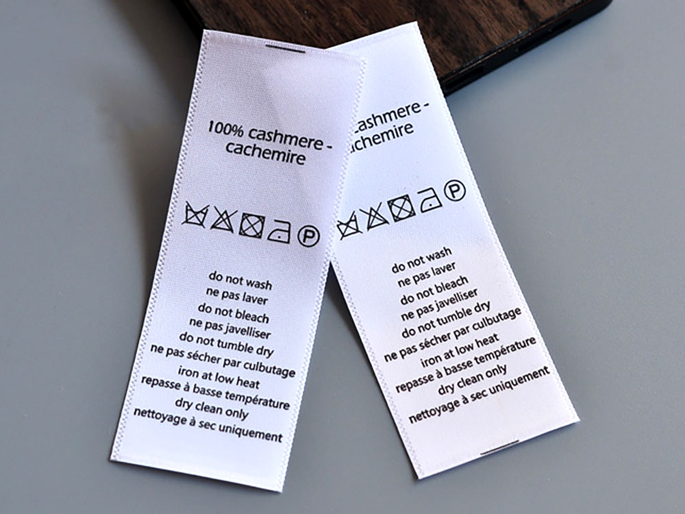 wash label
