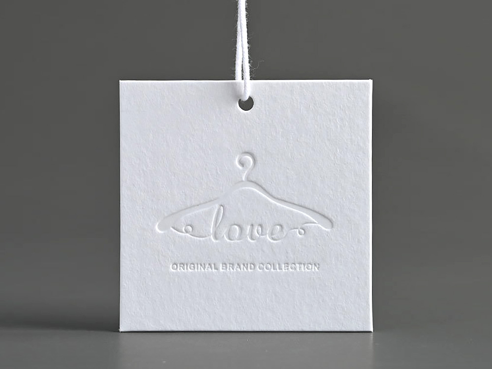clothing hang tag design